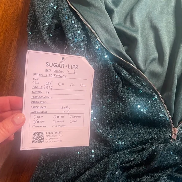 NWT SUGARLIPS All That Glitters Sequin Midi Dress in S - Picture 9 of 10
